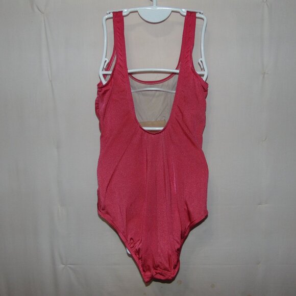 Lands End Raspberry Swimsuit 12L - Picture 3 of 6